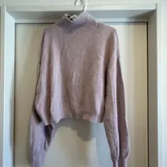 DEICYピンク タートルネック セーター