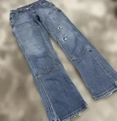 雰囲気抜群✨カーハート ダブルニー ペインターデニム ダメージ