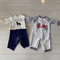 Polo ポロシャツスタイルロンパース