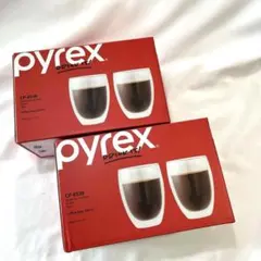 Pyrex パイレックス ダブルウォールグラス 350ml 2個入 2箱 グラス