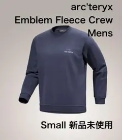 【新品未使用】Small Emblem Fleece Crew M ネイビー