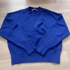 【ZARA】クルーネックニット セーター ウール混 長袖 M ゆったり シンプル