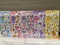 平成はっぴーフォン サンリオ ５種セット キティ マイメロ クロミ ポチャッコ