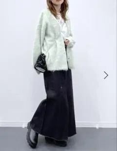 アウトシームデニムスカート