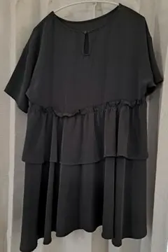 しまむら MUMU バックフリル付きチュニック 半袖 Lサイズ