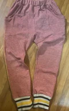 MARKEY'S 130cm ピンク ロングパンツ サイドストライプ