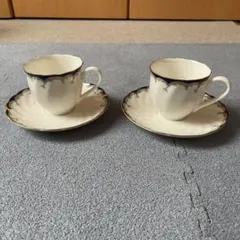 HOYAのカップ・ソーサーセット 　　　　　　　　2客セット