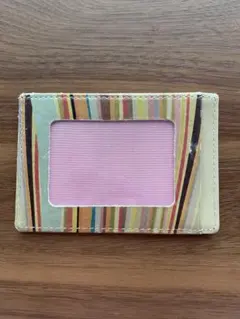 値下げ Paul Smith レザーストライプパスケース