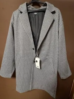 AZUL by moussy チェック柄ロングコート M