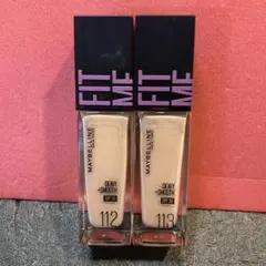 J597 メイベリン フィットミー リキッド ファンデーション112&113