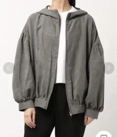 ehka sopo フェイクスエードブルゾン