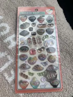 ボンボンドロップシール 和柄 ラーメン