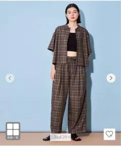 ＜CITEN＞ボクシー チェック シャツ