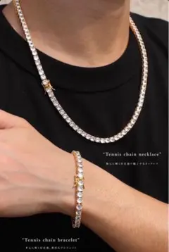 ✨高級感✨ テニスネックレス CZダイヤ シルバー 45cm 男女兼用