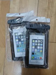 防水ケース 2個セット 黒