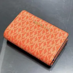 ケ16/マイケルコース/財布/二つ折り/折り財布/オレンジ/モノグラム