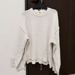 WEGO ホワイト 長袖セーター