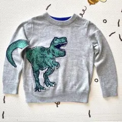 GAP 暖かい 恐竜 トレーナー／コットン100％ 5歳用 おそらく110cm？