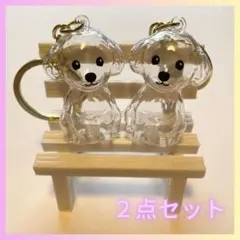 トイプードル 毛玉入れ キーホルダー 2点 うちの子のけだまだま入れ