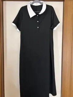 【未使用】SHEIN CURVE ポロシャツワンピース ブラック