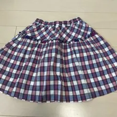 familiar120cmチェックスカート