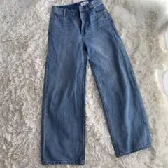 Arpege story ライトブルー ワイドパンツ サイズ1 デニム