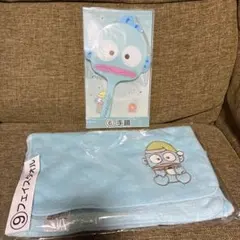 新品★サンリオキャラクター　ハンギョドン　当りくじ　 手鏡　フェイスタオル　2点