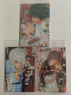 デスノート　ウエハース　VR3種　L、ニア、ライト＆メロ&ニア　3枚セット