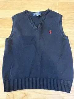 Polo by Ralph Lauren ネイビー Vネックベスト 110