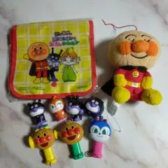 アンパンマン　ぬいぐるみ・映画非売品バッグ・ガチャガチャなど　 9点セット
