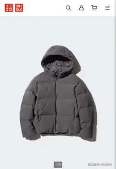 UNIQLO ユニクロ　シームレスダウンパーカー　グレー　L