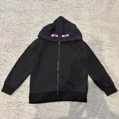Minecraft フード付きパーカー 黒　美品