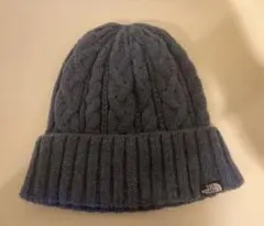 【THE NORTH FACE/ザ ノースフェイス】紺色ニット帽 ケーブル編み