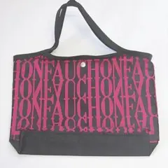 FAUCHON トートバッグ エコバッグ ピンク ブラック ノベルティ