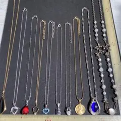 まとめ売りアクセサリーS35☆ネックレス10点オークション