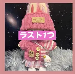 labubu洋服　ラブブぬいぐるみ着17cm 　ぬい服　着せ替え服　6点セット