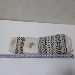 hum-ray専用‼️　フェアアイル柄ウール混紡レッグウォーマーと裏起毛ソックス