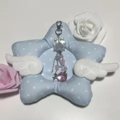 クラゲ 海月 ビーズキーホルダー ピンク