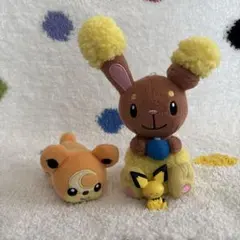 かわいいポケモン　ミミロル　ヒメグマ　ピカチュウ　ぬいぐるみセット