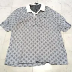 DAKS ダックス 半袖 ポロシャツ 総柄 トップス LBのサムネイル