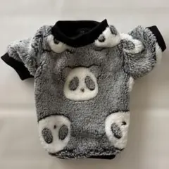 팬더 패턴의 질퍽한 고양이 옷