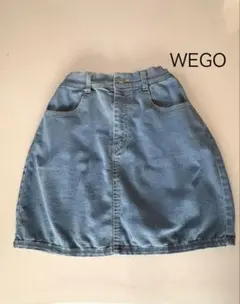 WEGO デニム　ミニスカ　ウエストゴムあり　XS