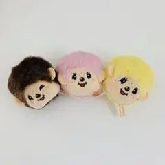 モンチッチ　フェイスマスコット　ぬいぐるみ　3個セット