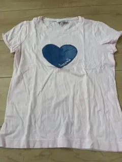 LACOSTE ピンク ハート Tシャツ 10 (140cm)のサムネイル
