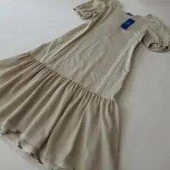 ブルーレーベルクレストブリッジ 新品ベージュ 半袖ワンピース 36 2/2