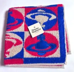 Vivienne Westwood 赤 青 キャメル オーブ タオル ハンカチ