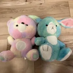クマとウサギのぬいぐるみセット