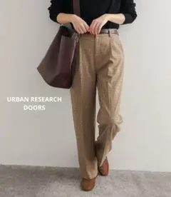URBAN RESEARCHドアーズ　チェックトラウザーパンツ