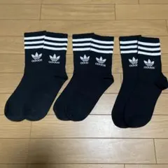 アディダス クルーソックス　25〜27cm 新品