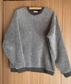 BEAUTY&YOUTH ボアトレーナー XL グレー